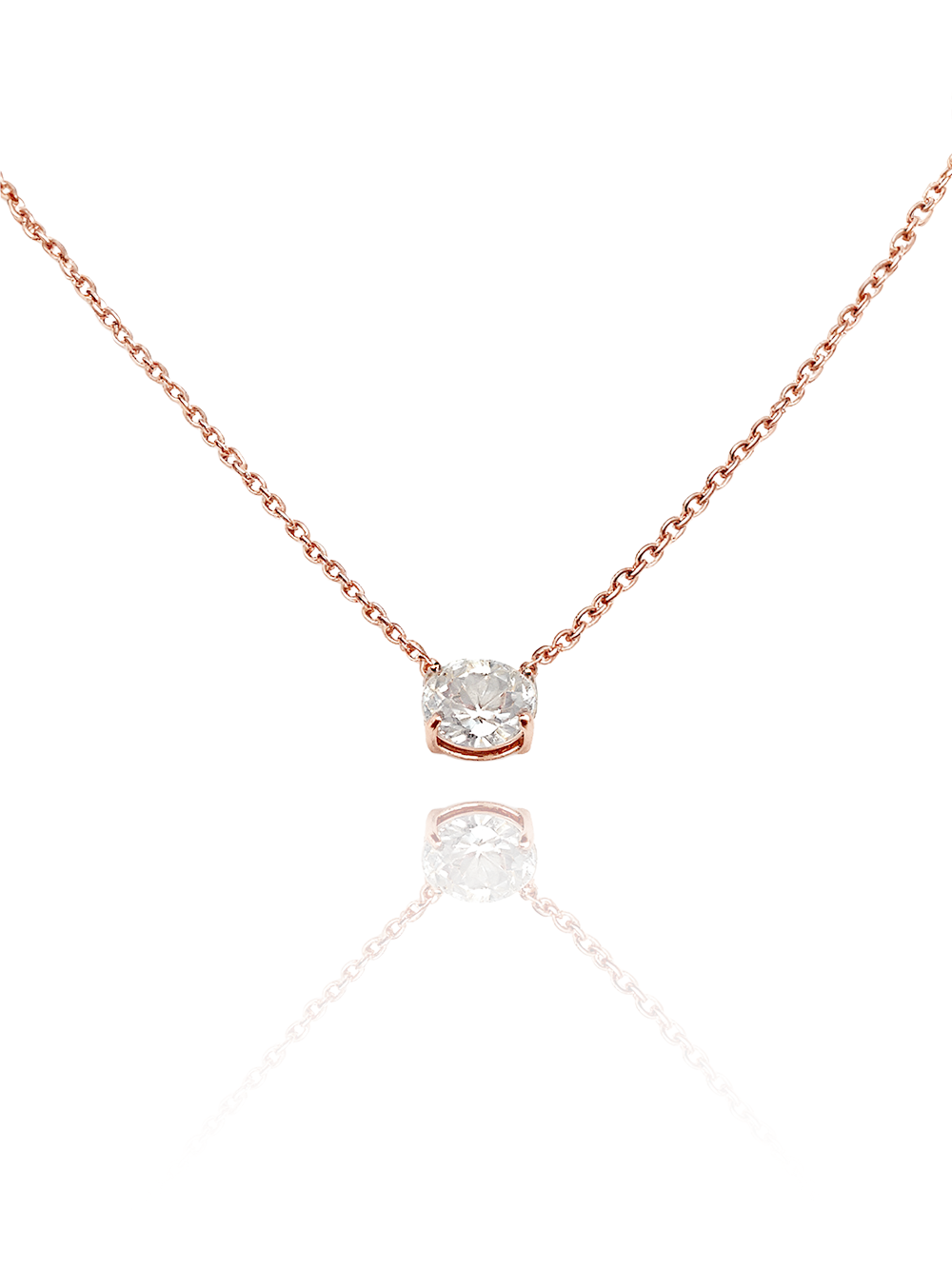 שרשרת זירקון אובל