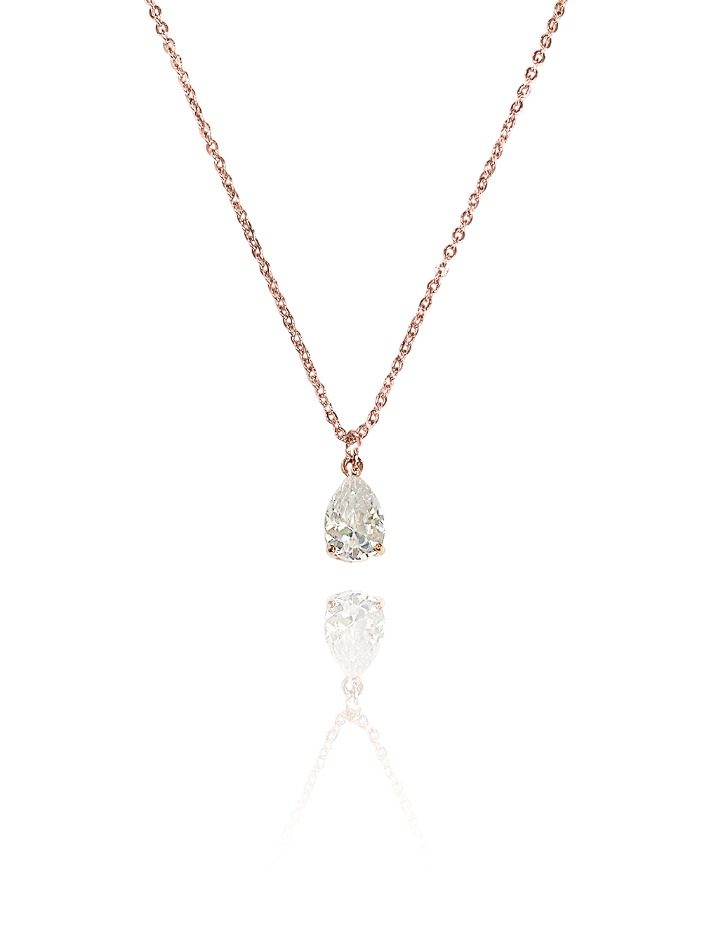 שרשרת זירקון טיפה