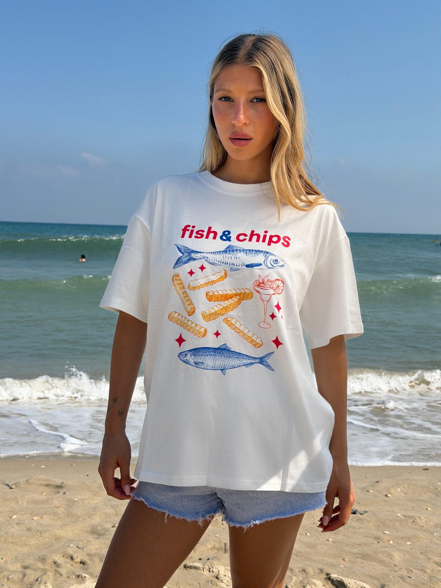 טי שירט Fish ֻ& Chips
