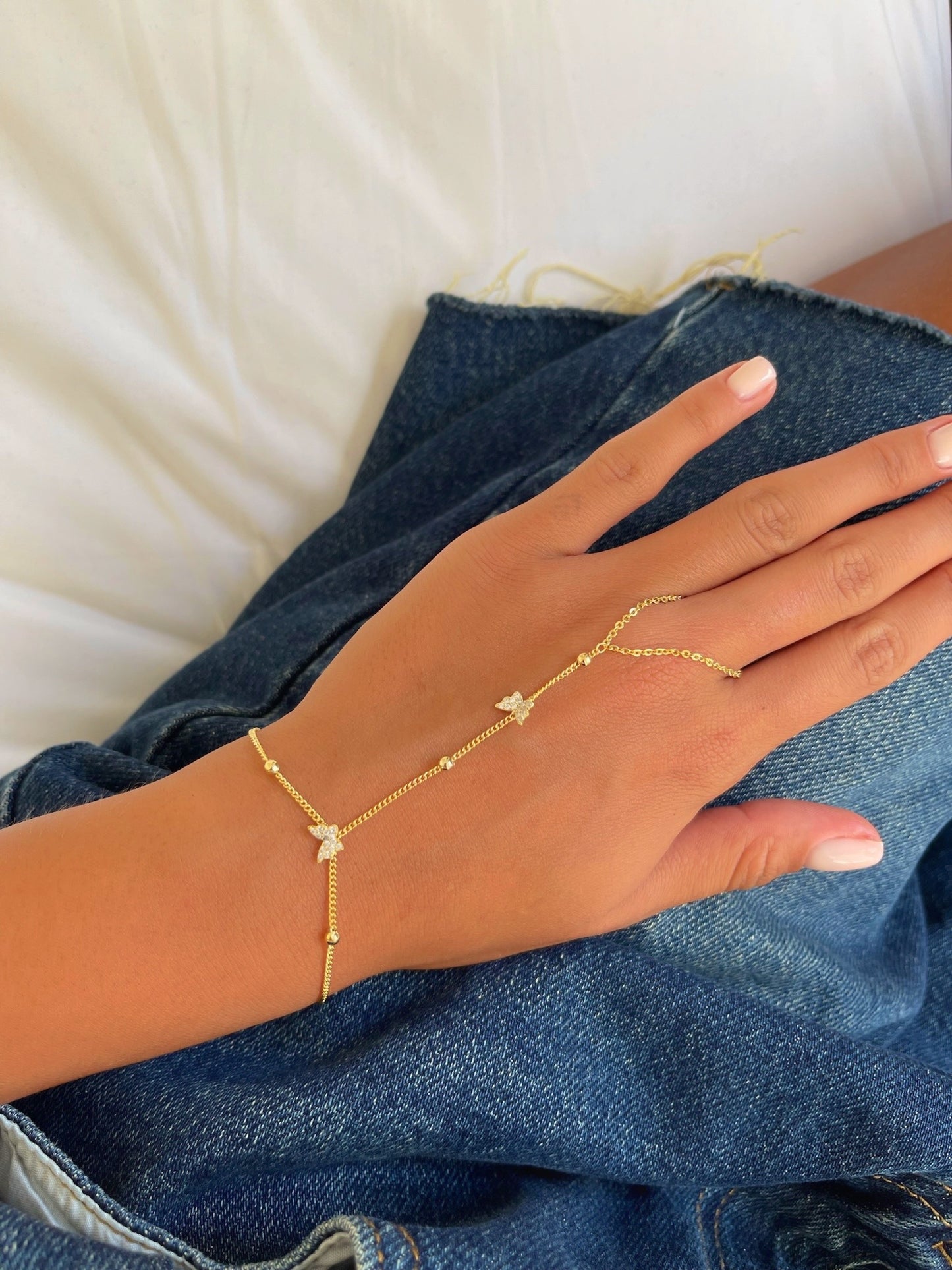 צמיד טבעת פרפרים