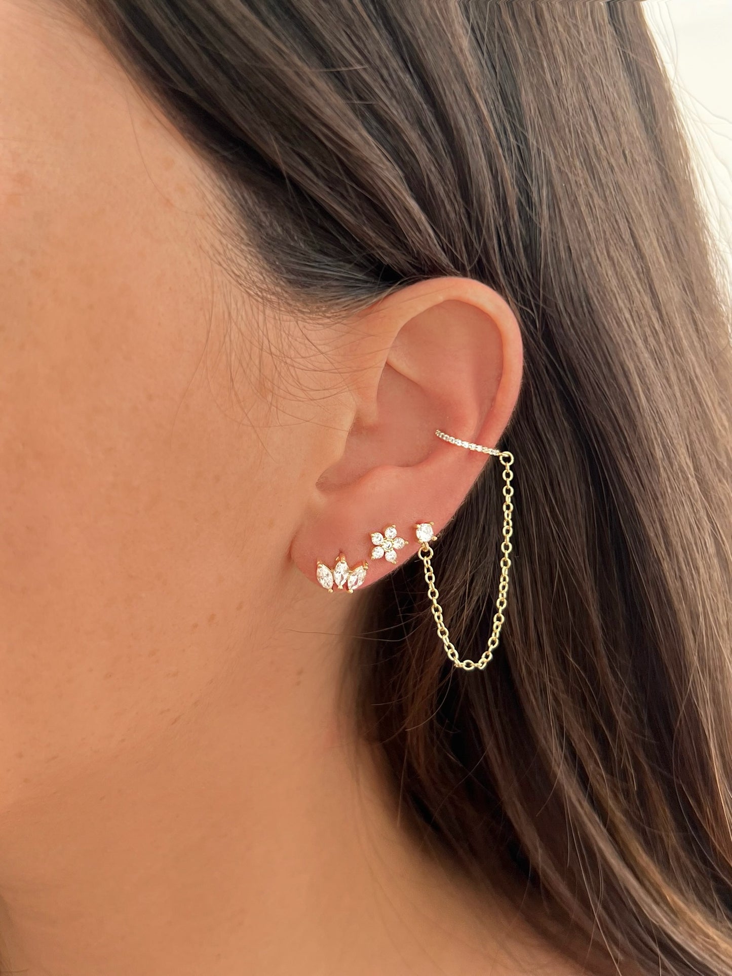 סט עגילי עלמה