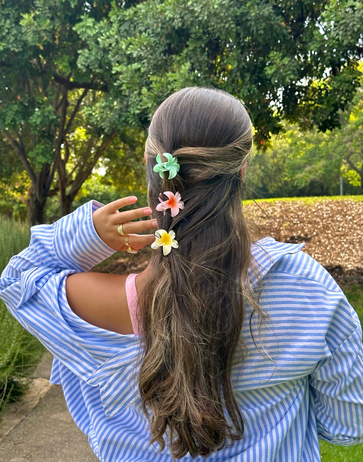 מיני קליפס פרח צבעוני