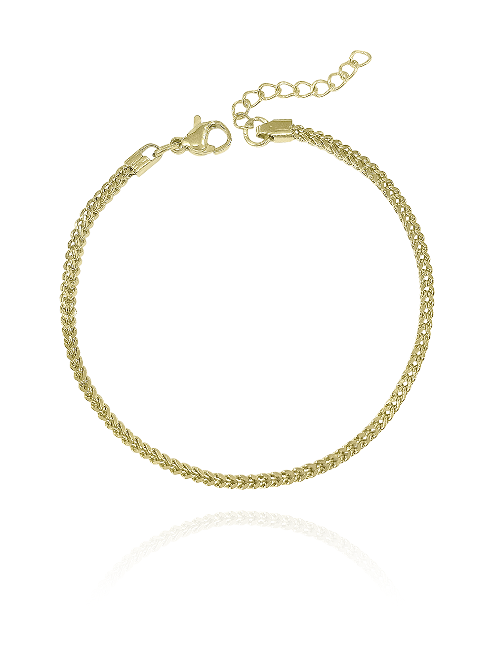 צמיד לגבר גורמט מרובע דק