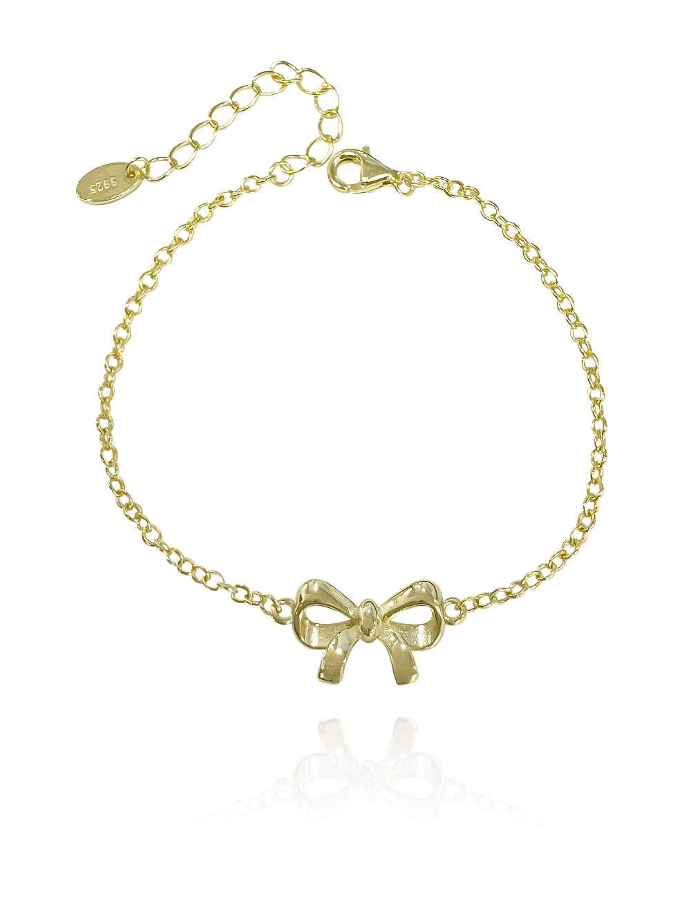 צמיד פפיון מכסף אמיתי 925