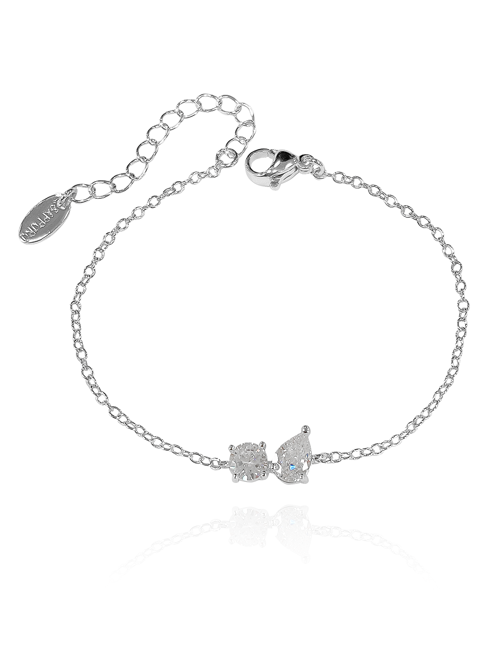 צמיד טיפה וזירקון