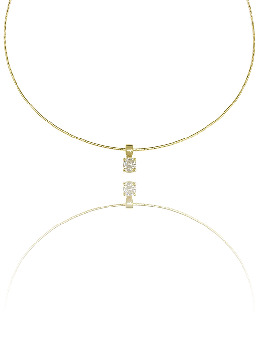 שרשרת קשיחה בשילוב זירקון