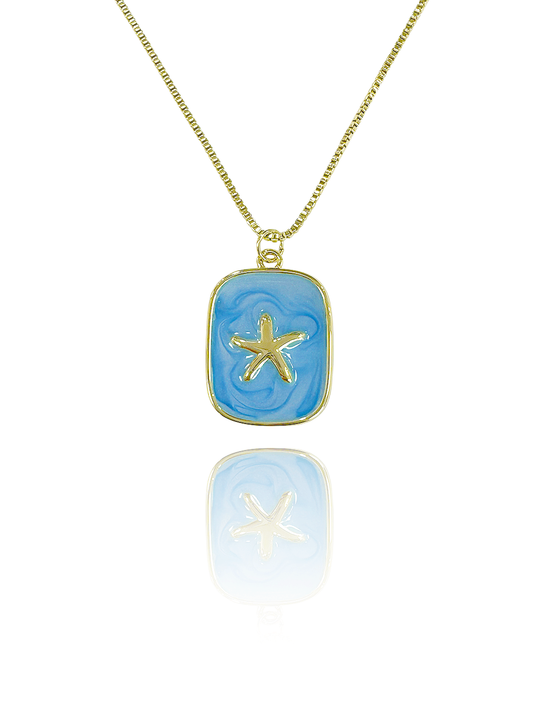 שרשרת כוכב ים רקוע כחול