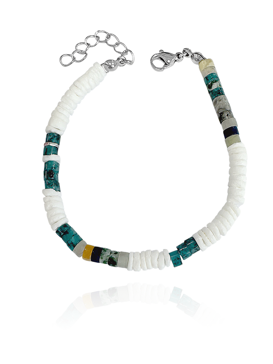 צמיד לגבר צדפות מעוצבות