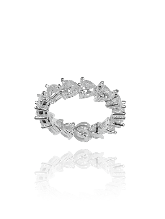 טבעת מיליון לבבות מכסף אמיתי 925