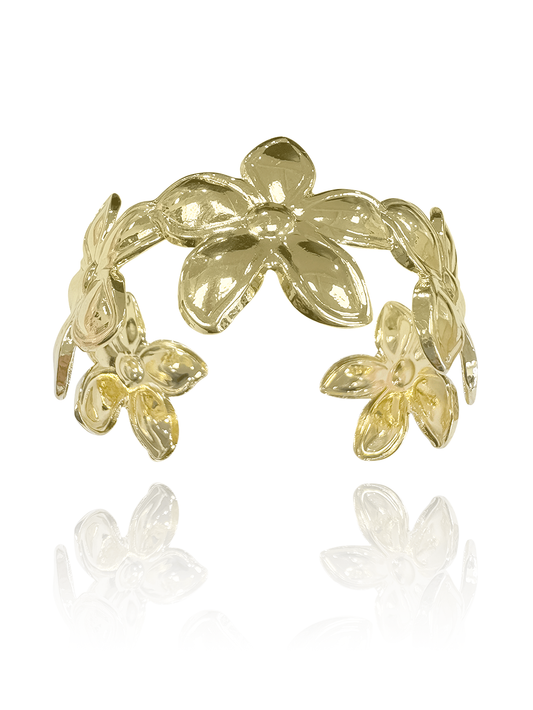 צמיד קשיח פרחים