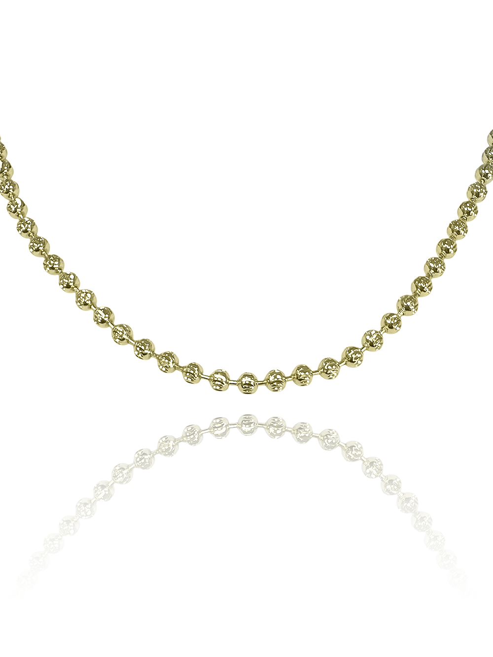 שרשרת לגבר כדורים חיתוכי לייזר