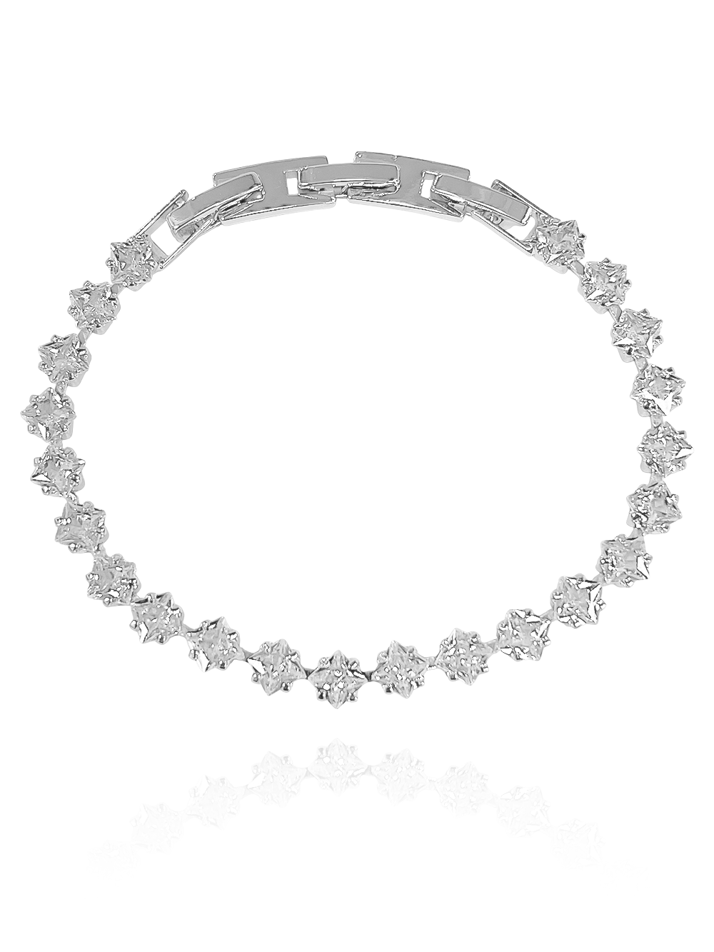 צמיד טניס ריבועים