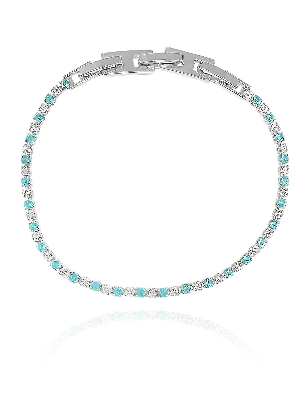 צמיד טניס תכלת