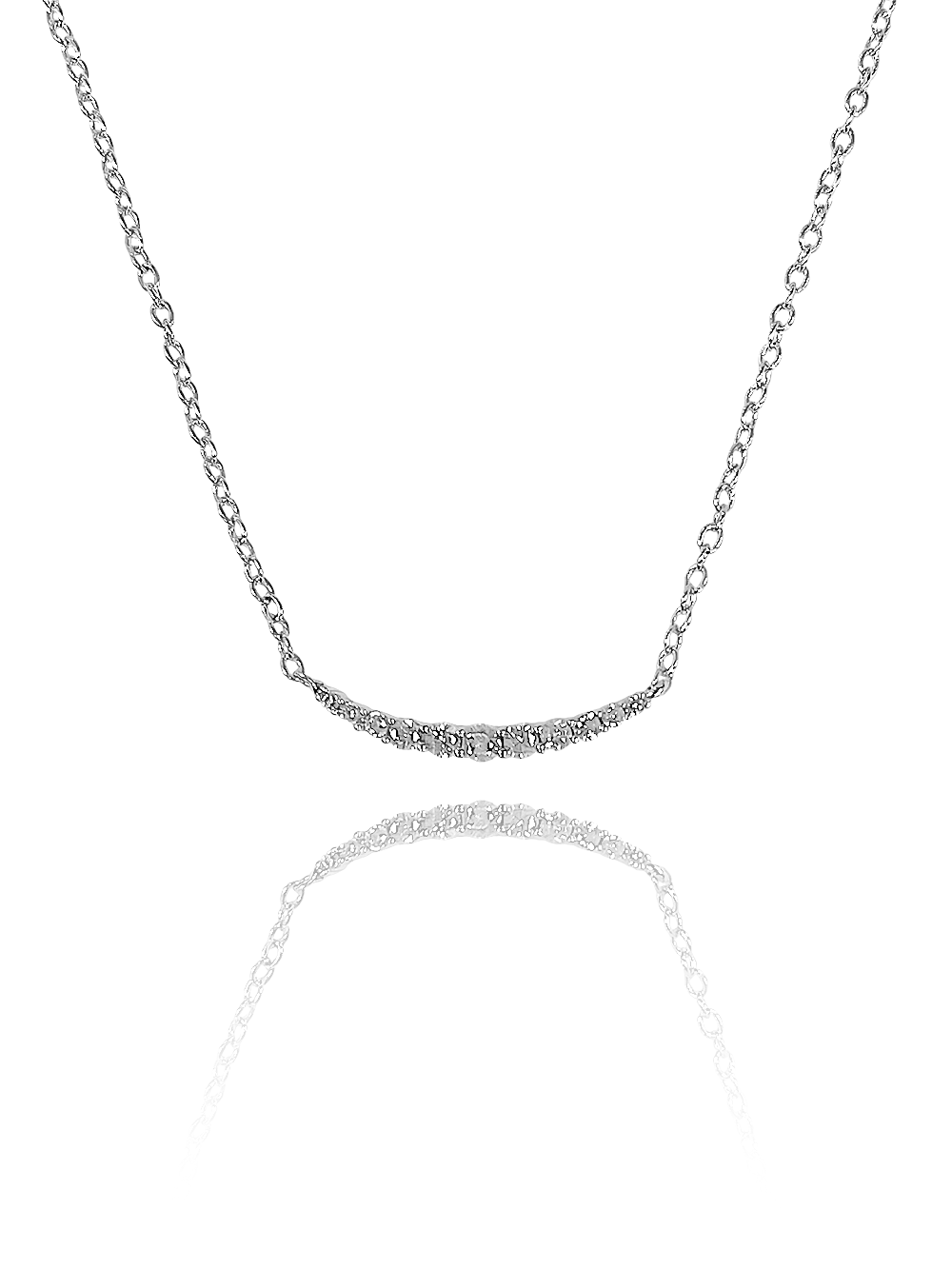 שרשרת פס משובצת עדינה