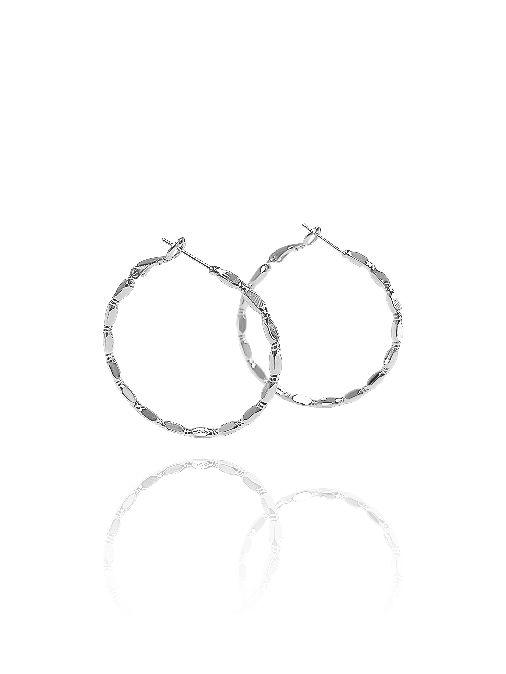 זוג עגילי חישוק מיי