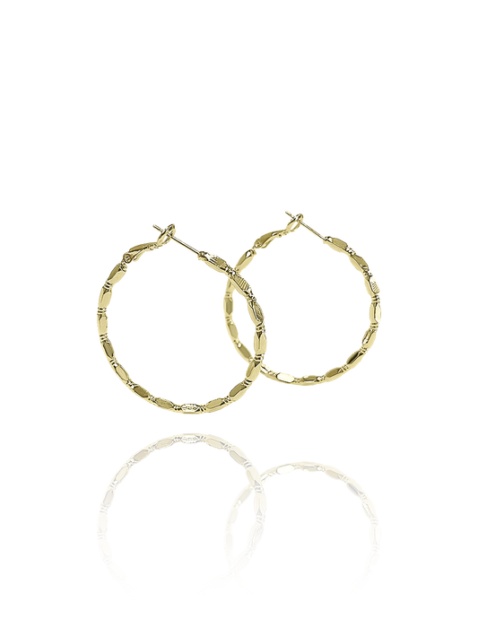 זוג עגילי חישוק מיי