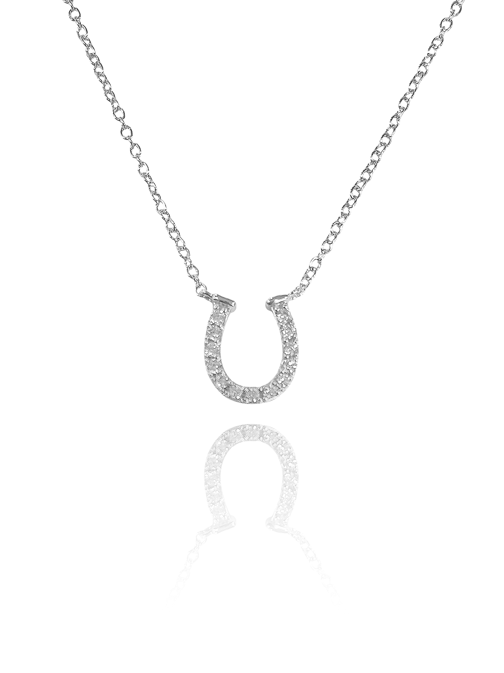 שרשרת פרסה משובצת