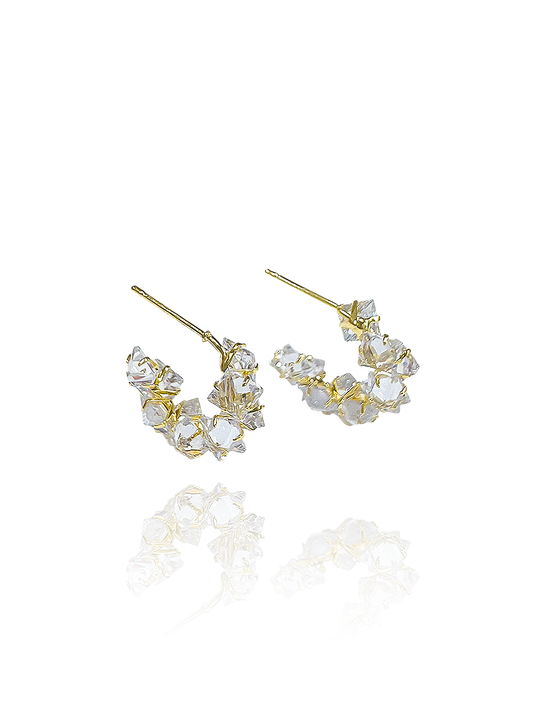 זוג עגילי חישוק אנה קטן