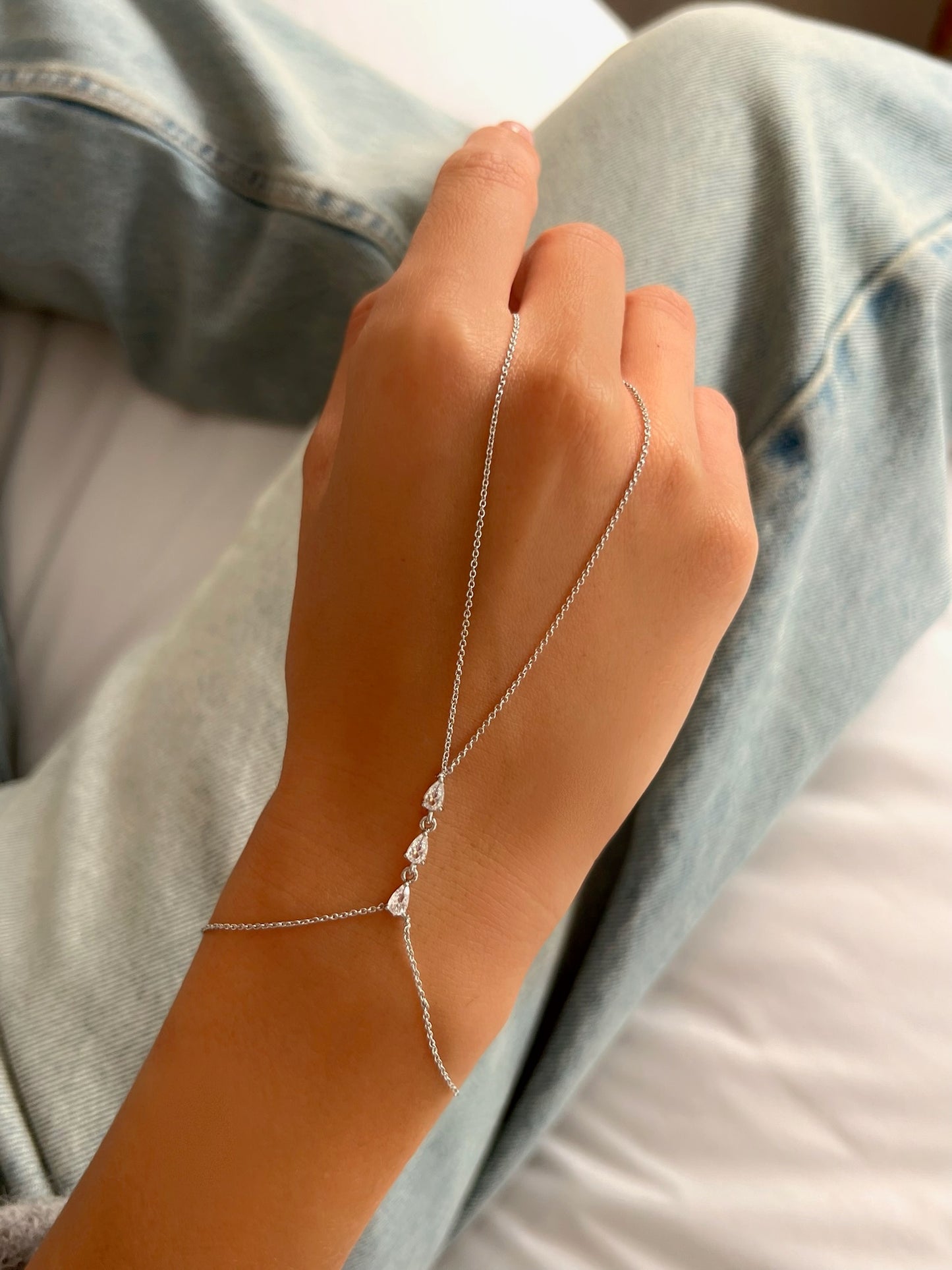 צמיד טבעת טריפל טיפות