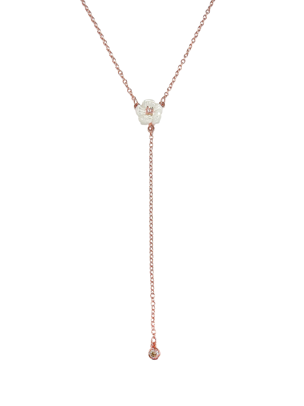 שרשרת פרח צדף לילי נופלת