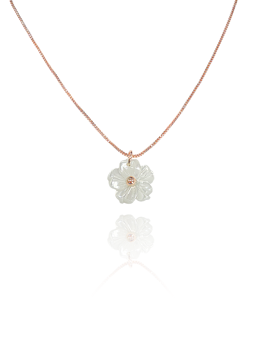 שרשרת צדף פרח לילי