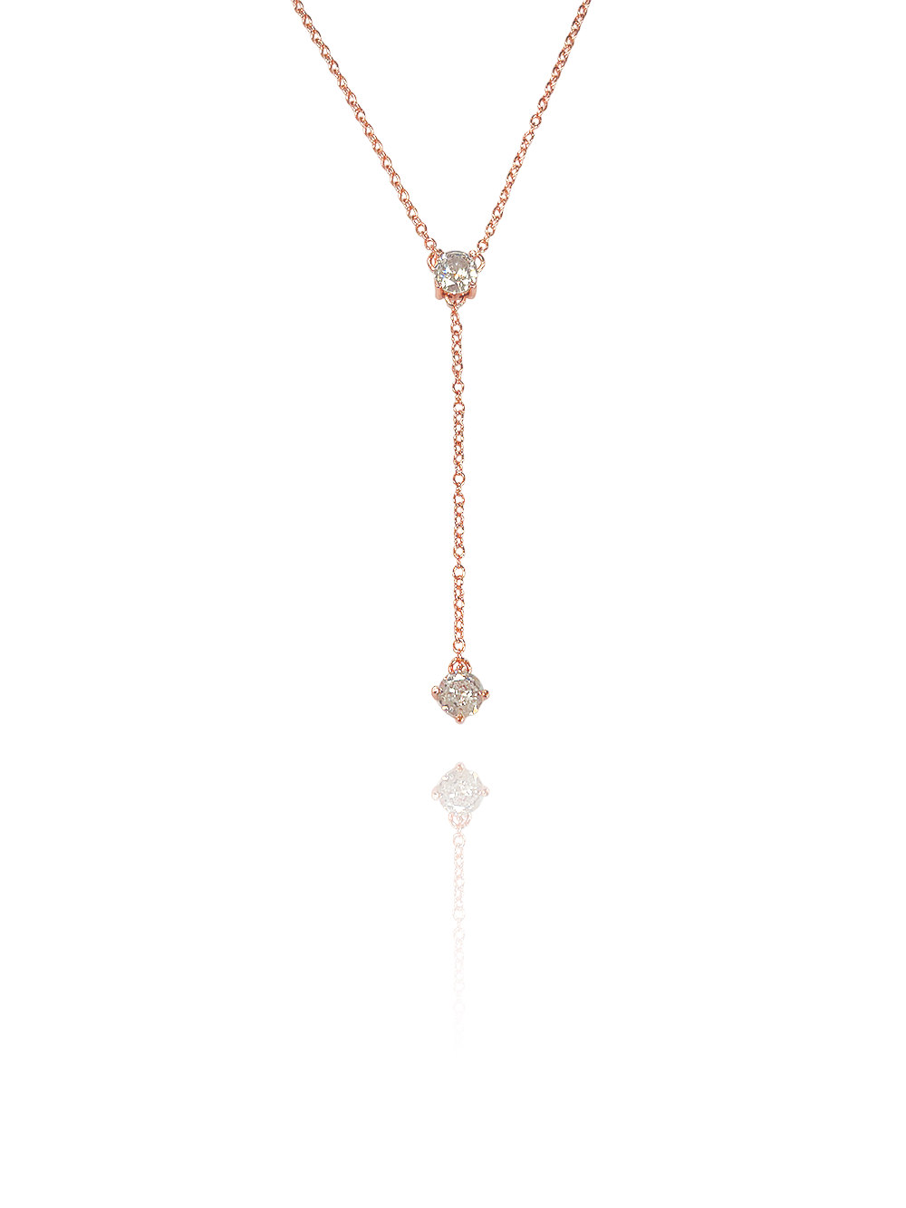 שרשרת זירקון נופלת עדינה