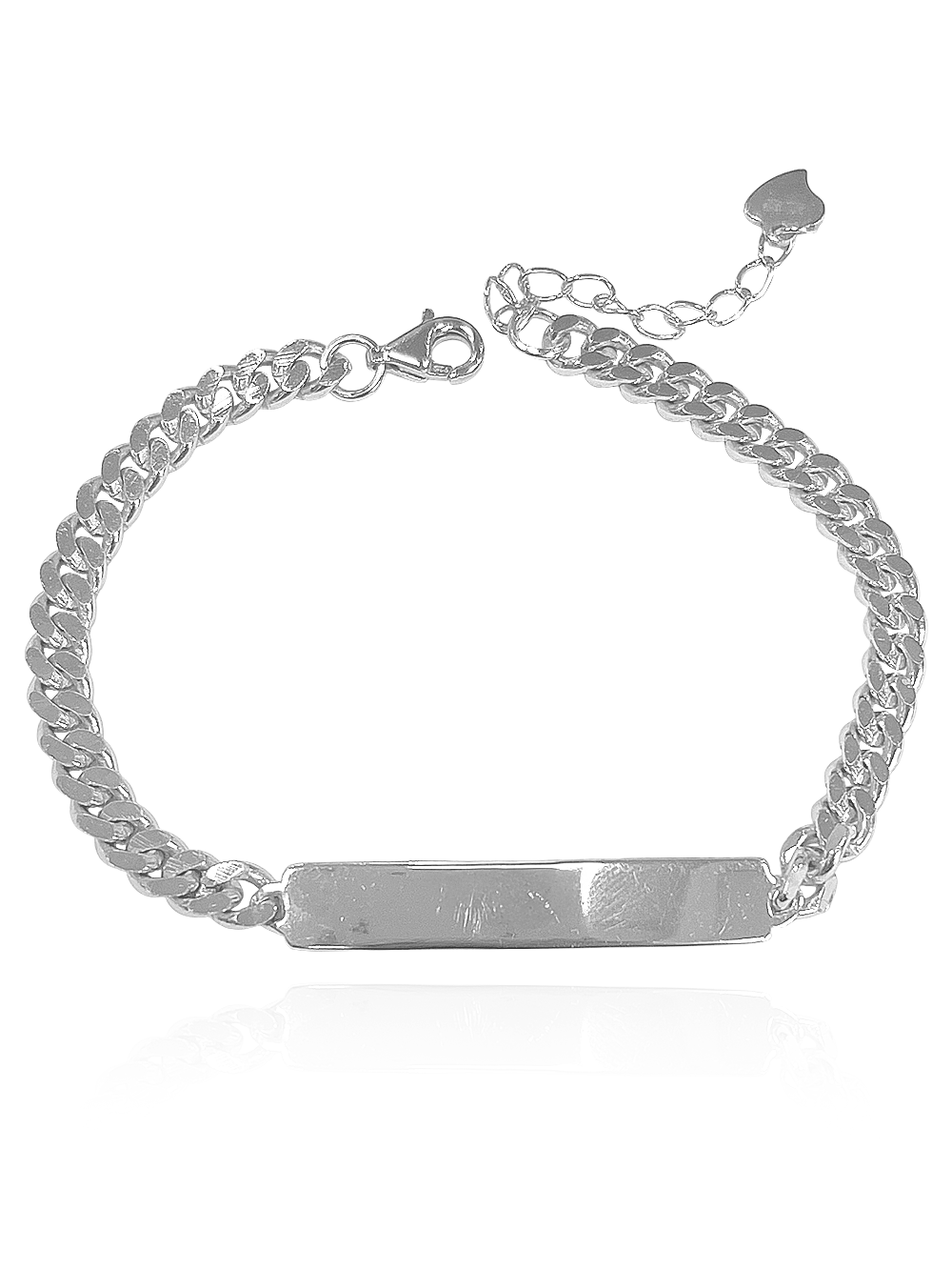 צמיד גורמט פס מכסף אמיתי 925