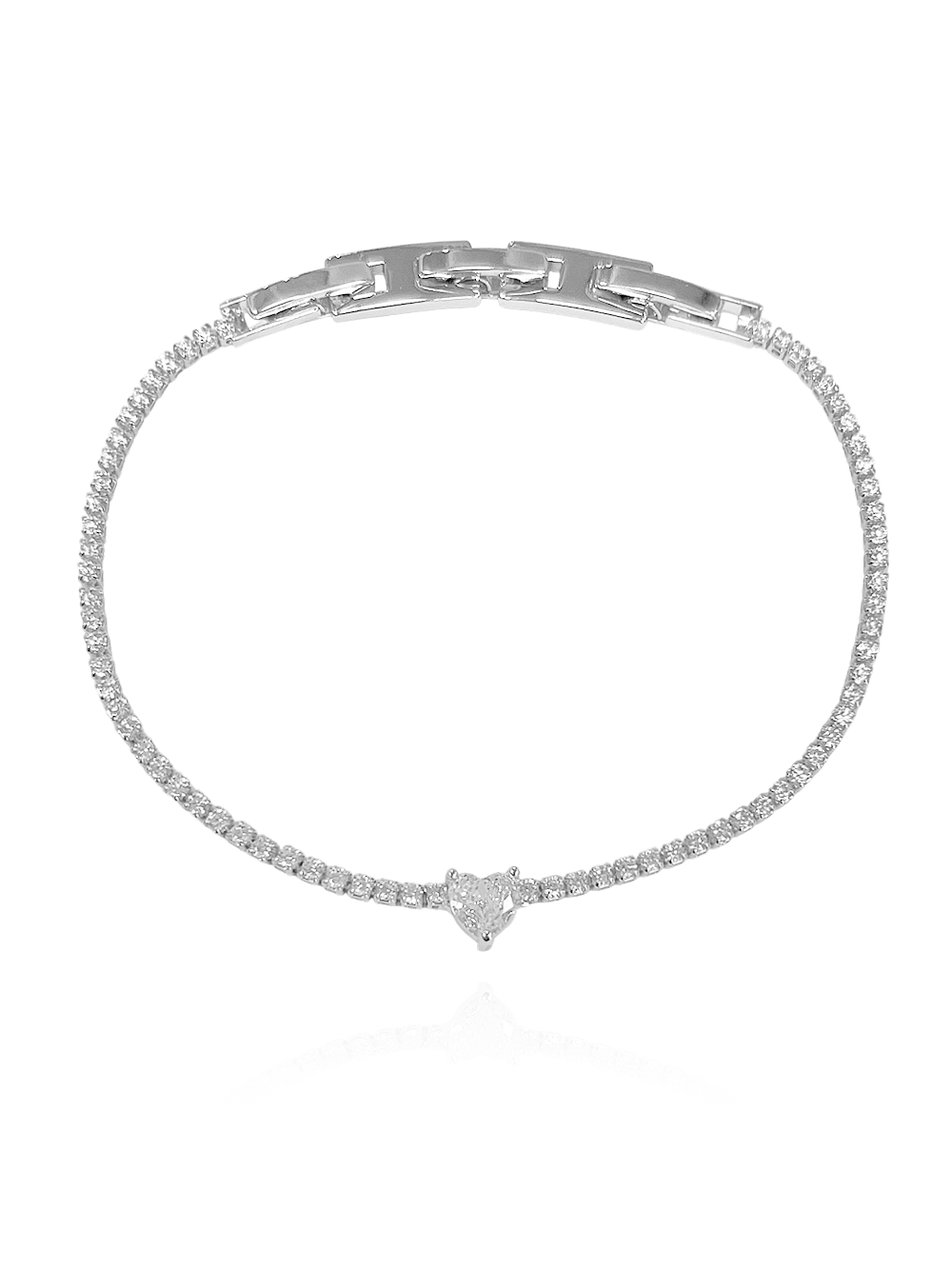 צמיד טניס לב