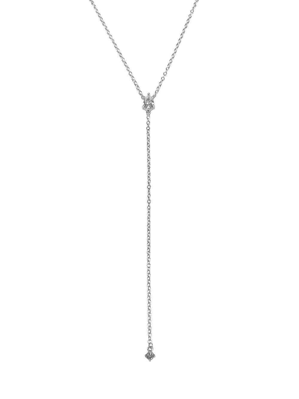 שרשרת זירקון טיפה נופלת