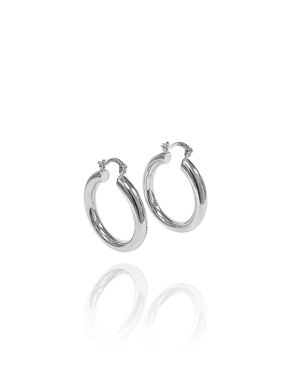 זוג עגילי חישוק מיה גדול