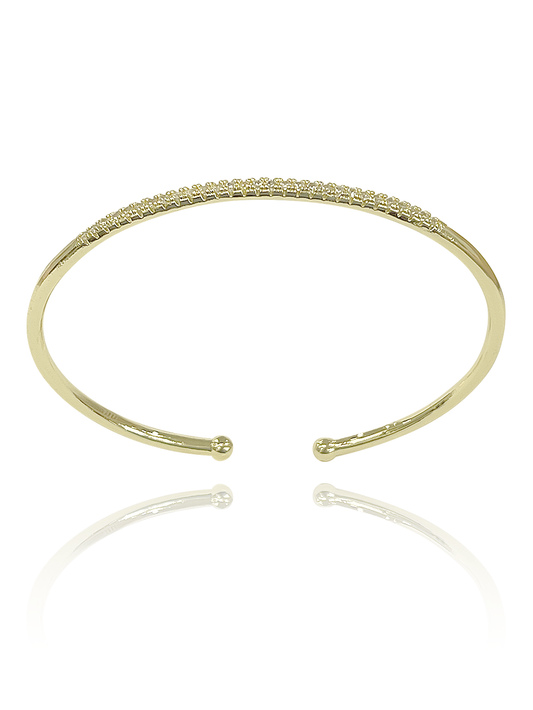 צמיד קשיח משובץ עדין