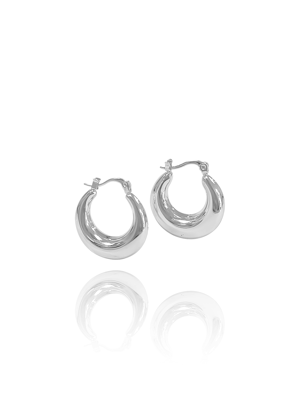 זוג עגילי חישוק ריילי עדין