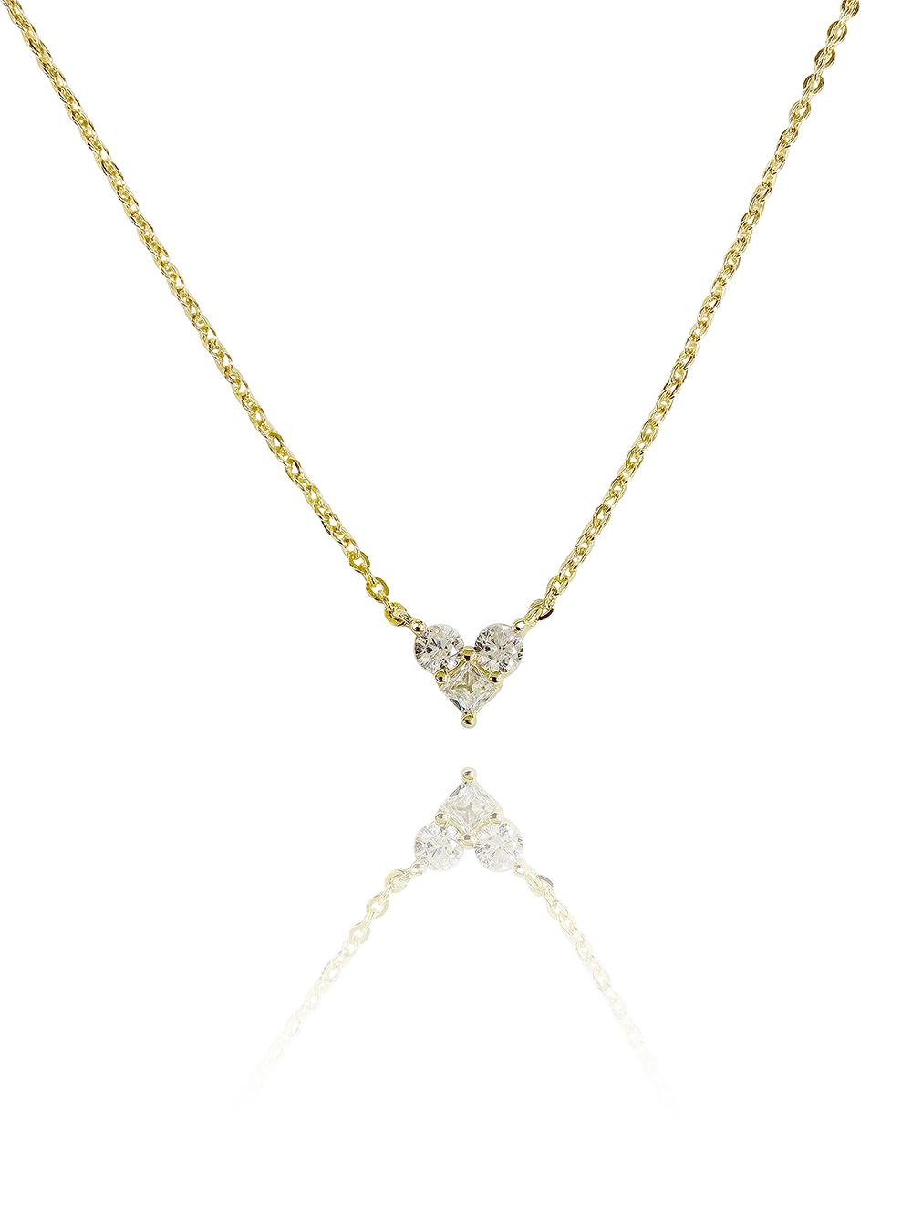 שרשרת לב ליאן עדינה מכסף אמיתי 925