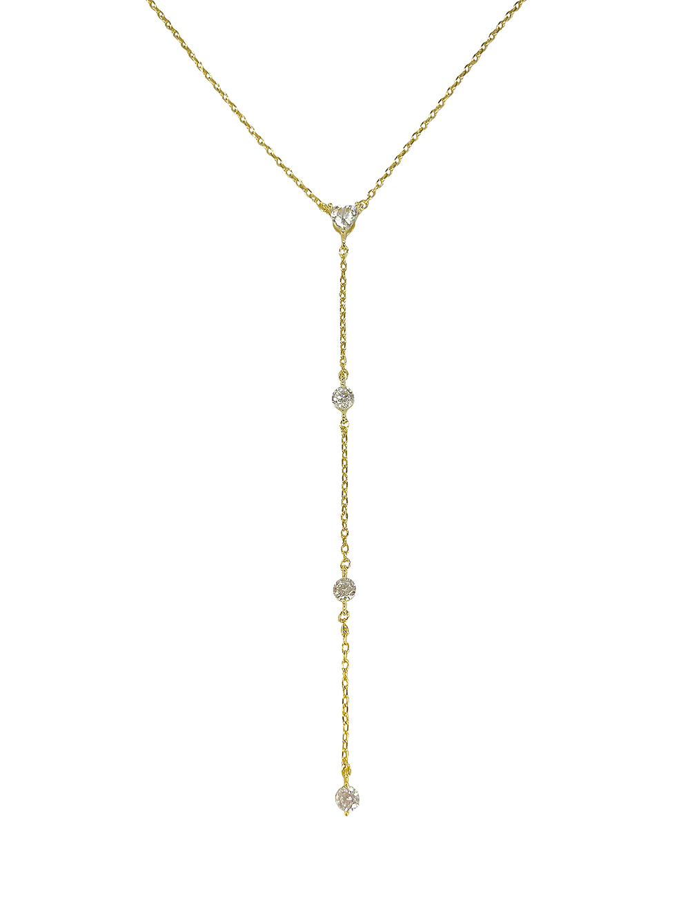 שרשרת לב נופלת מכסף אמיתי 925