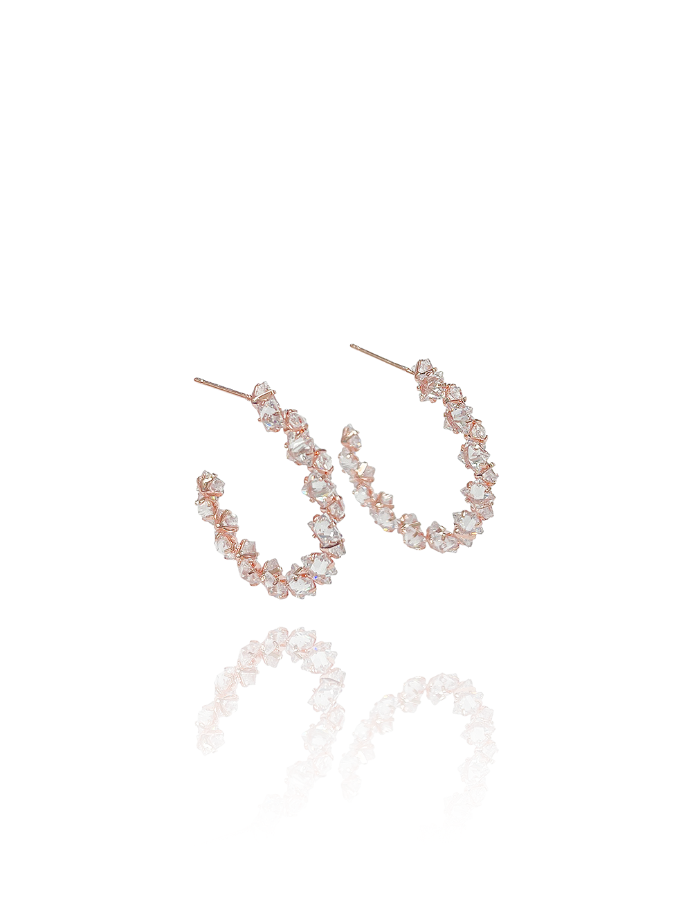 זוג עגילי חישוק אנה