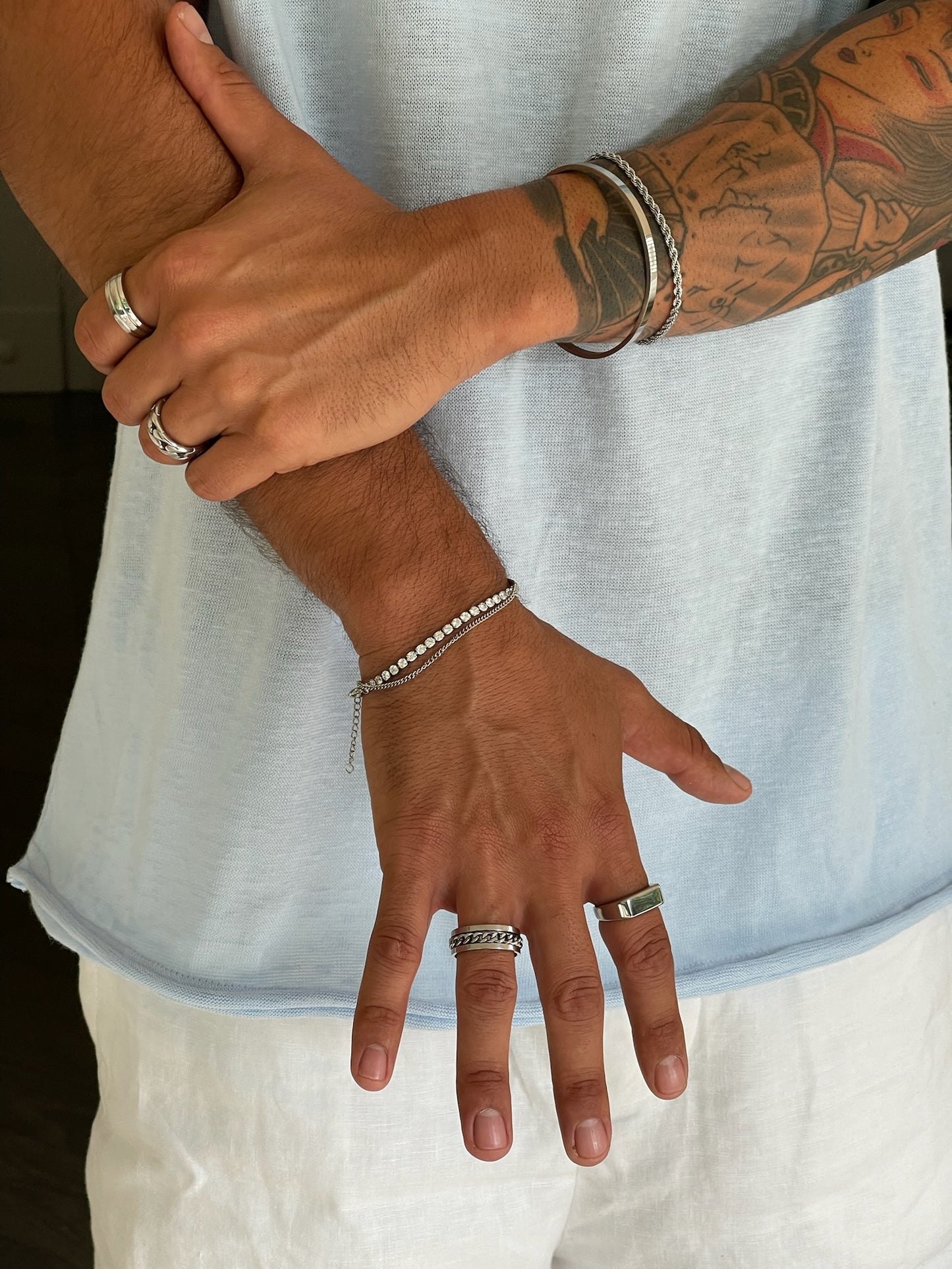 צמיד לגבר טניס מייק