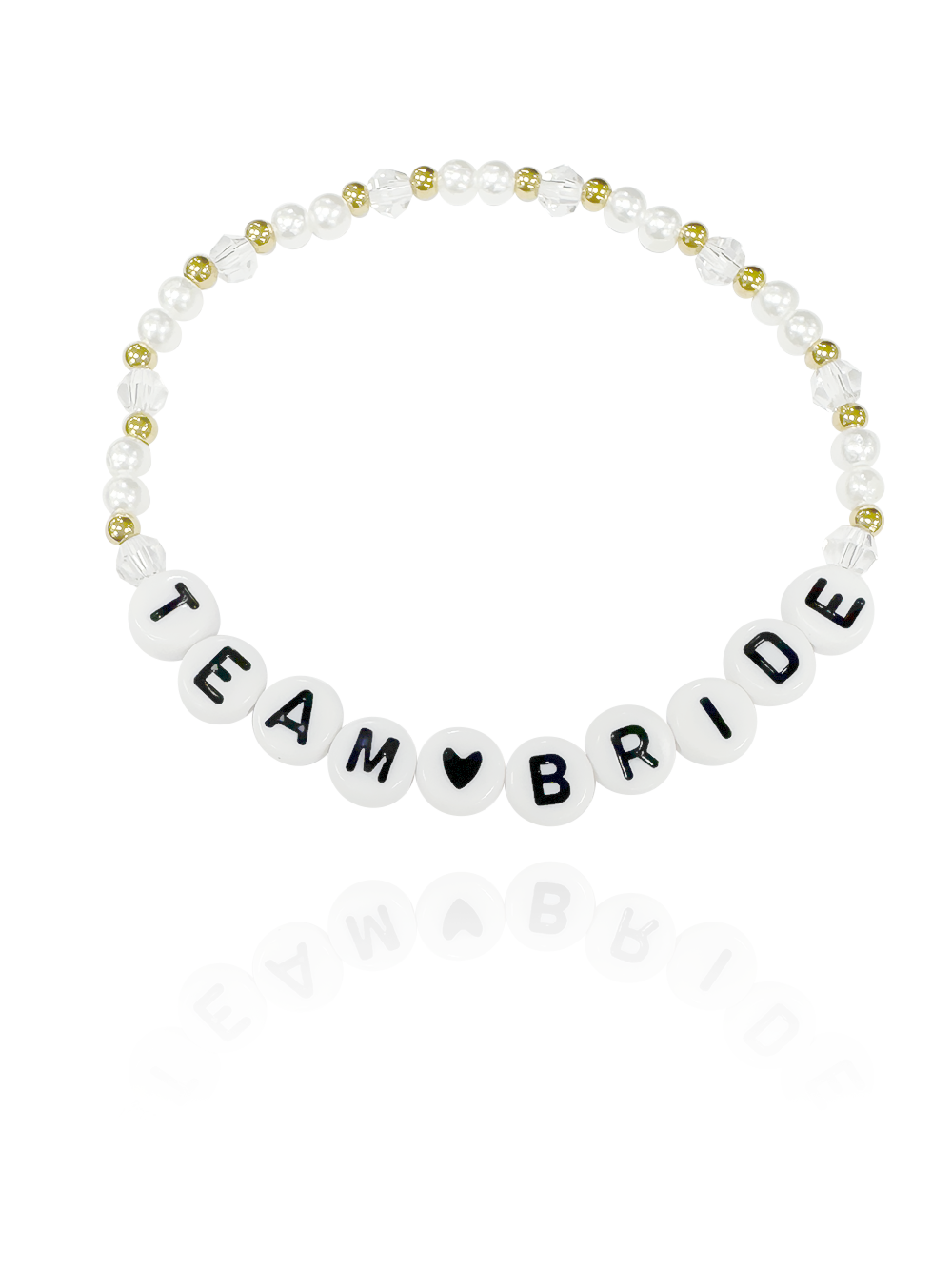 צמיד חרוזים team bride עדין