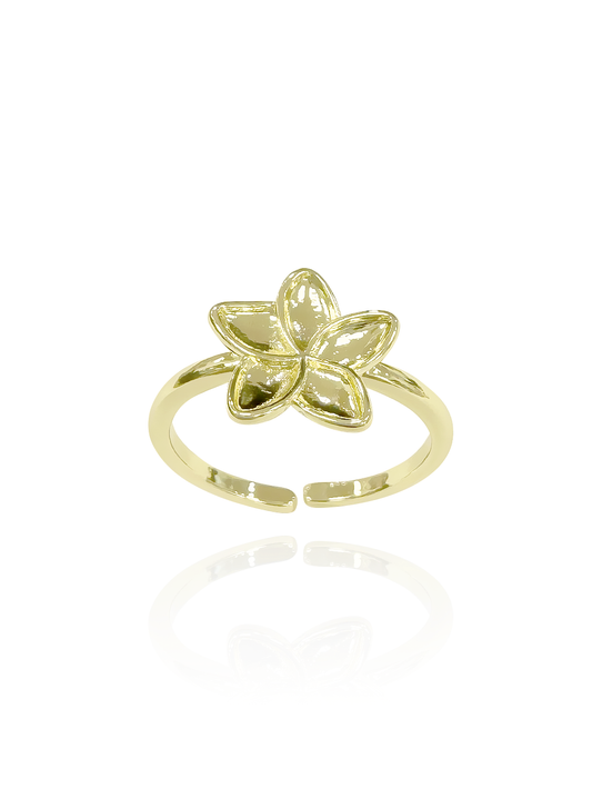 טבעת פרח לילי עדינה