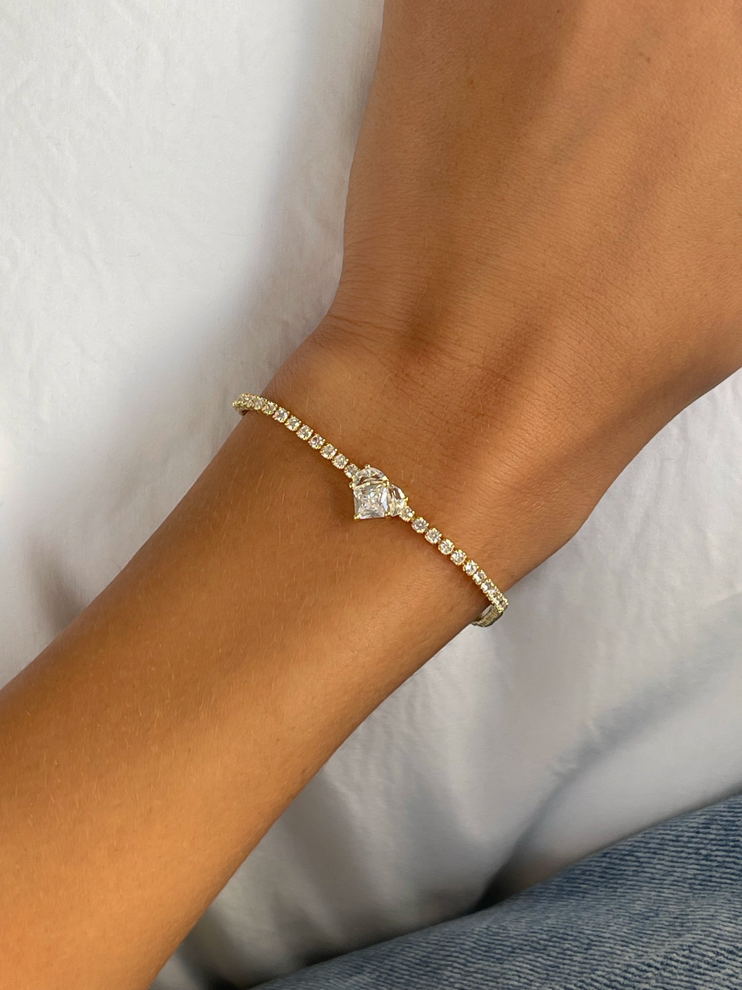 צמיד טניס לב ליאן