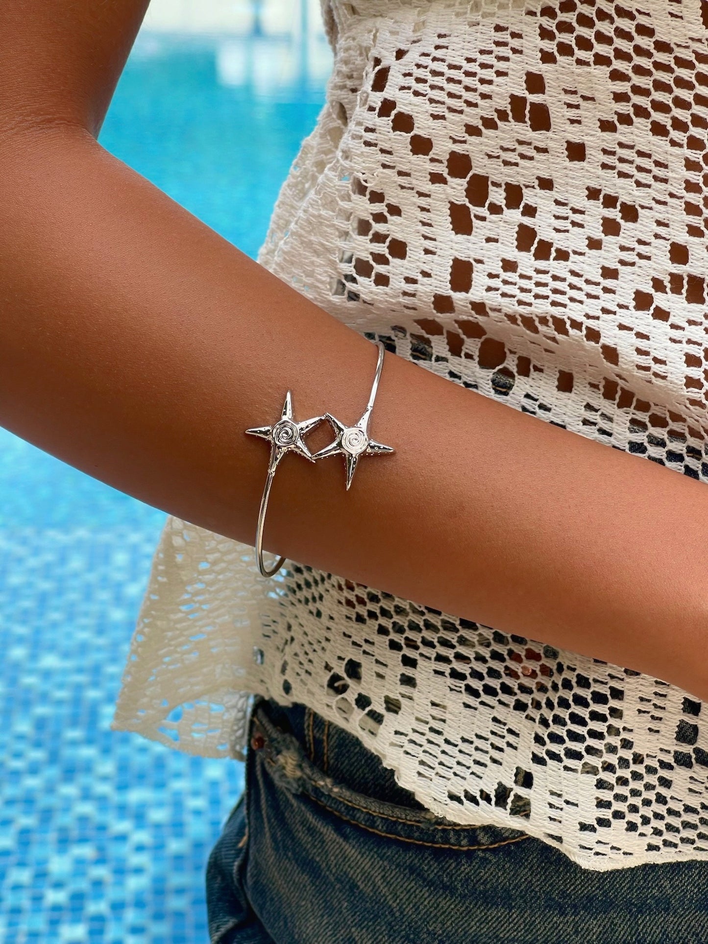 צמיד קשיח דאבל כוכבי ים