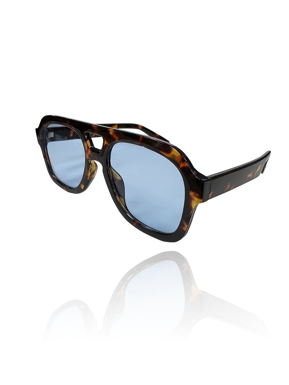 משקפי שמש ניב מנומר כחול