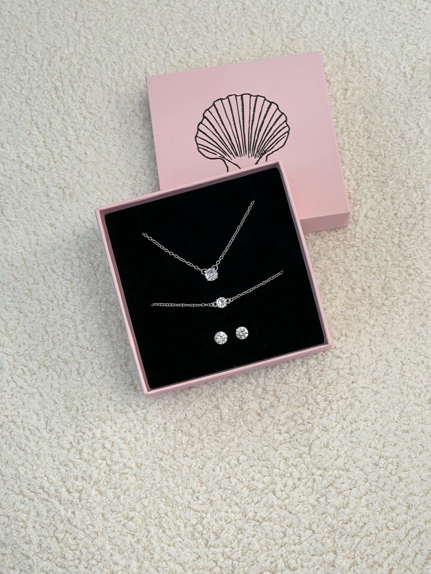 סט זירקון כסף