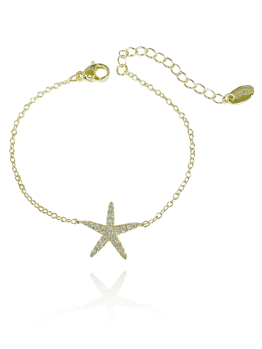 צמיד כוכב ים משובץ