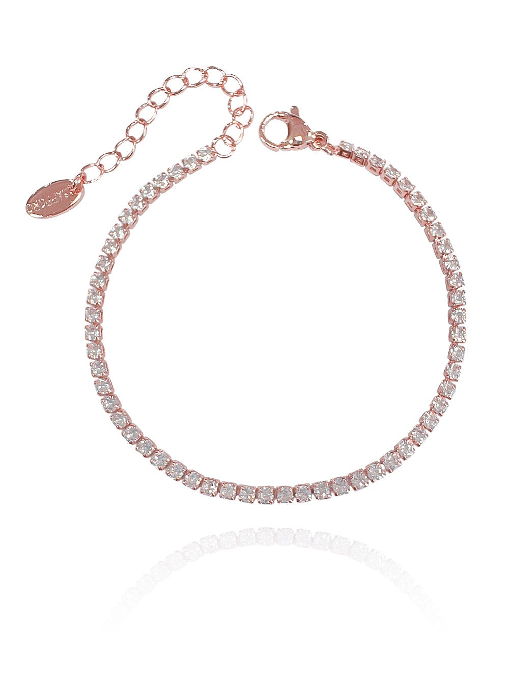 צמיד טניס אבנים דק