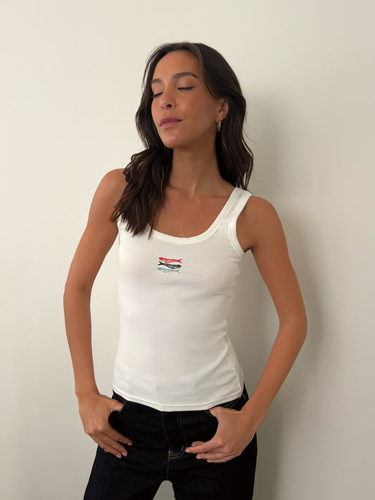 גופייה עם הדפס דגים