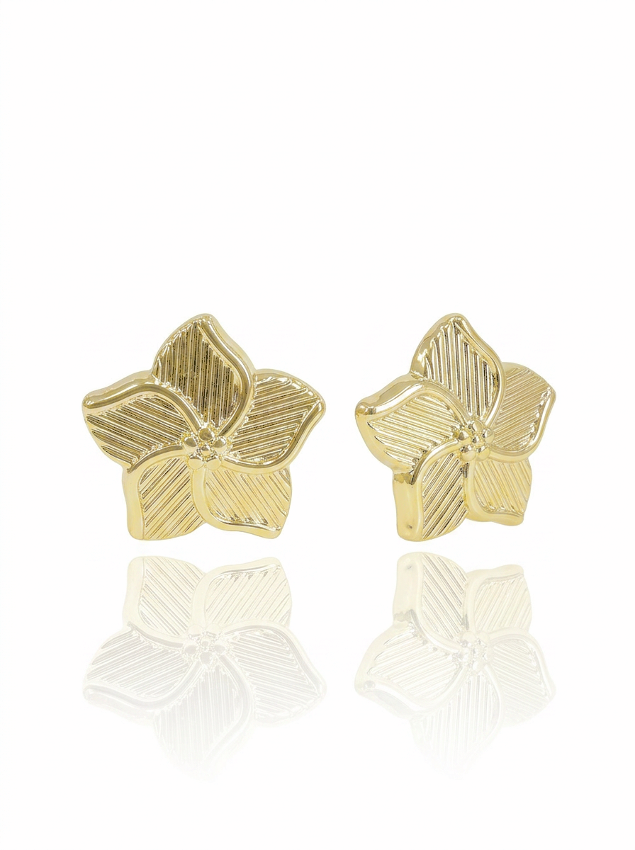 זוג עגילי פרח