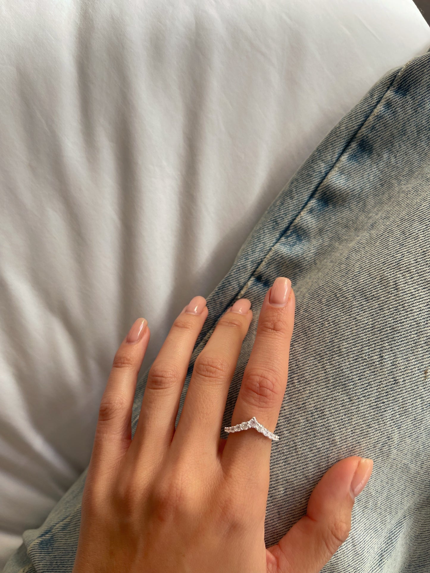 טבעת איב חץ מכסף אמיתי 925