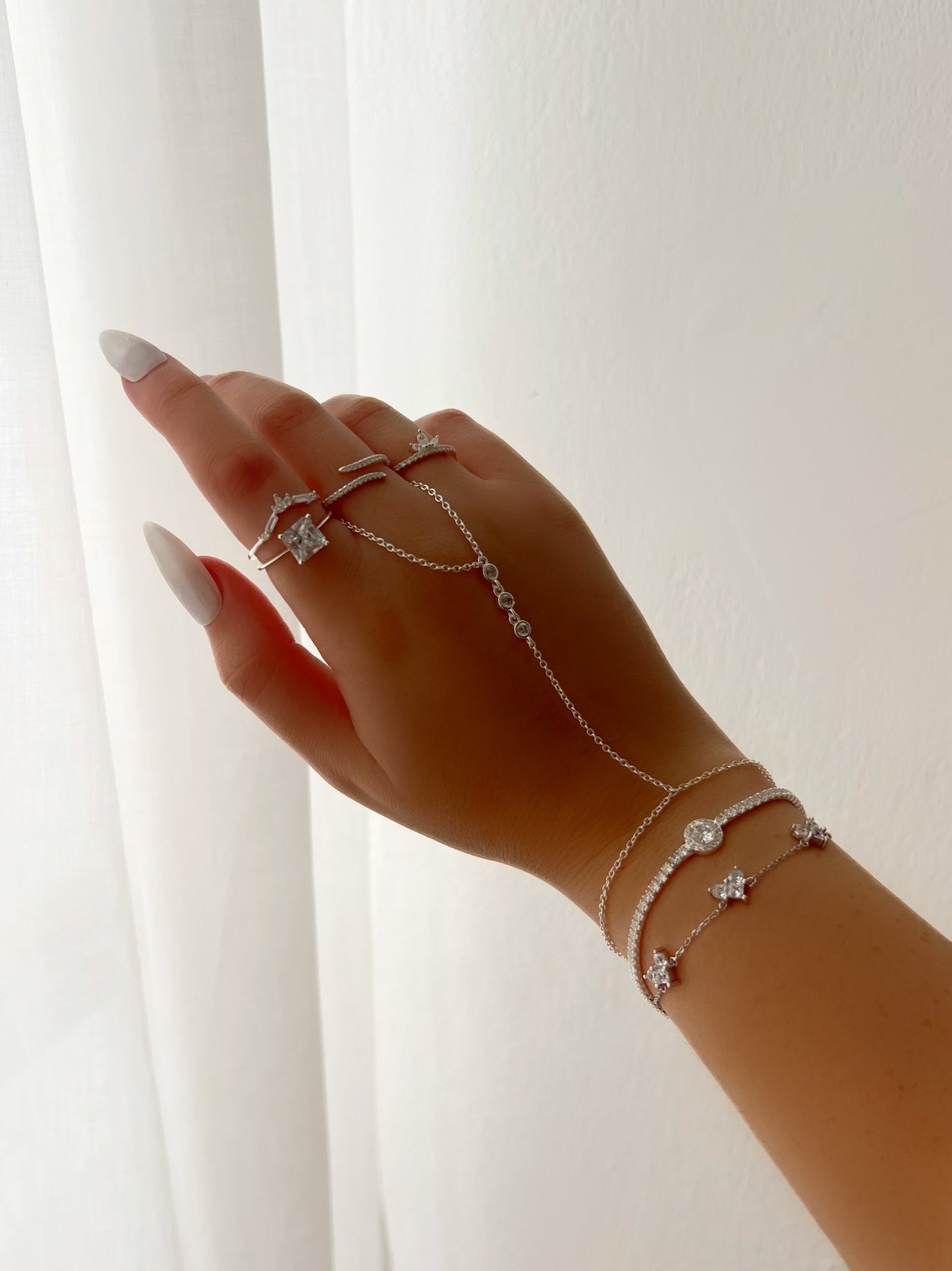 צמיד טריפל לב ליאן מכסף אמיתי 925