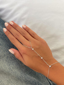 צמיד טבעת פרחים