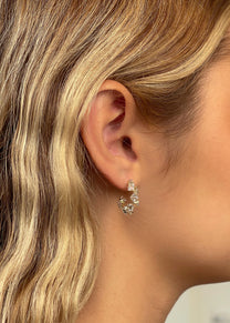 זוג עגילי חישוק אנה